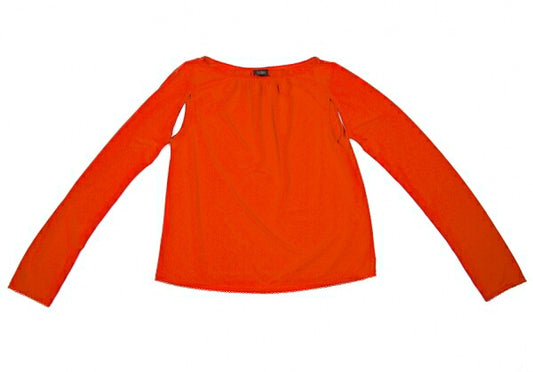 Jean Paul GAULTIER FEMME Side Open Blouse Orange Size 40
