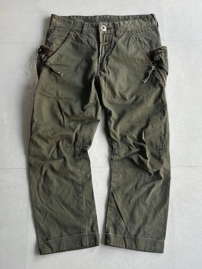 Marithe + Francois Girbaud Layered Cropped Pants Size S