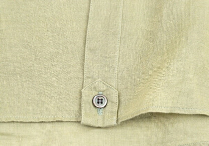 Papas Linen Shirt Light Green Size LL