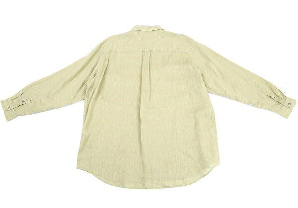 Papas Linen Shirt Light Green Size LL