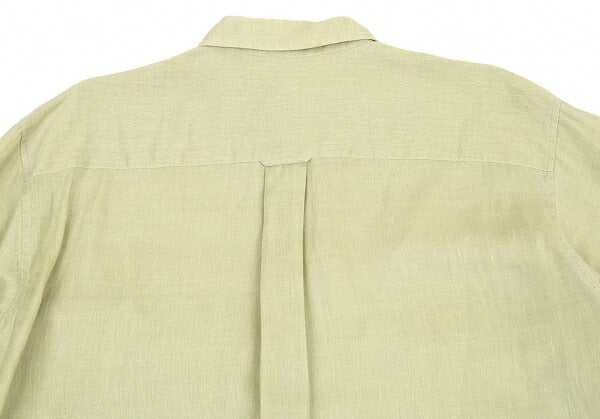 Papas Linen Shirt Light Green Size LL
