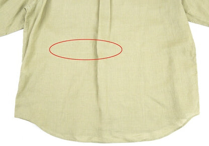 Papas Linen Shirt Light Green Size LL