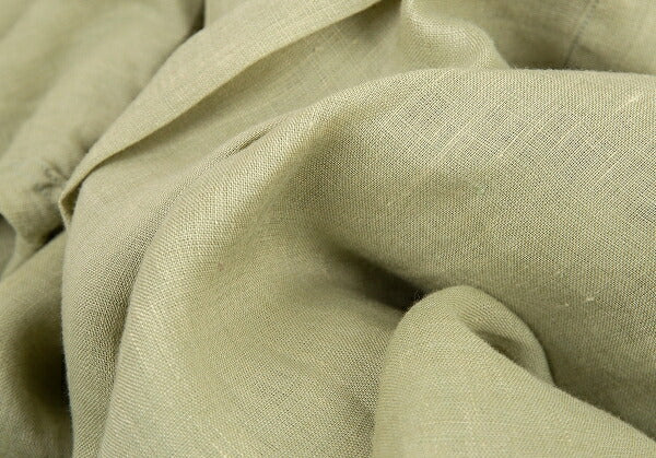 Papas Linen Shirt Light Green Size LL