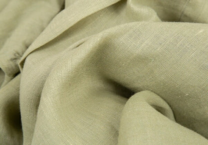 Papas Linen Shirt Light Green Size LL