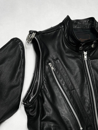 Undercover FW07 Cow Hide Leather Riders Jacket Size 2