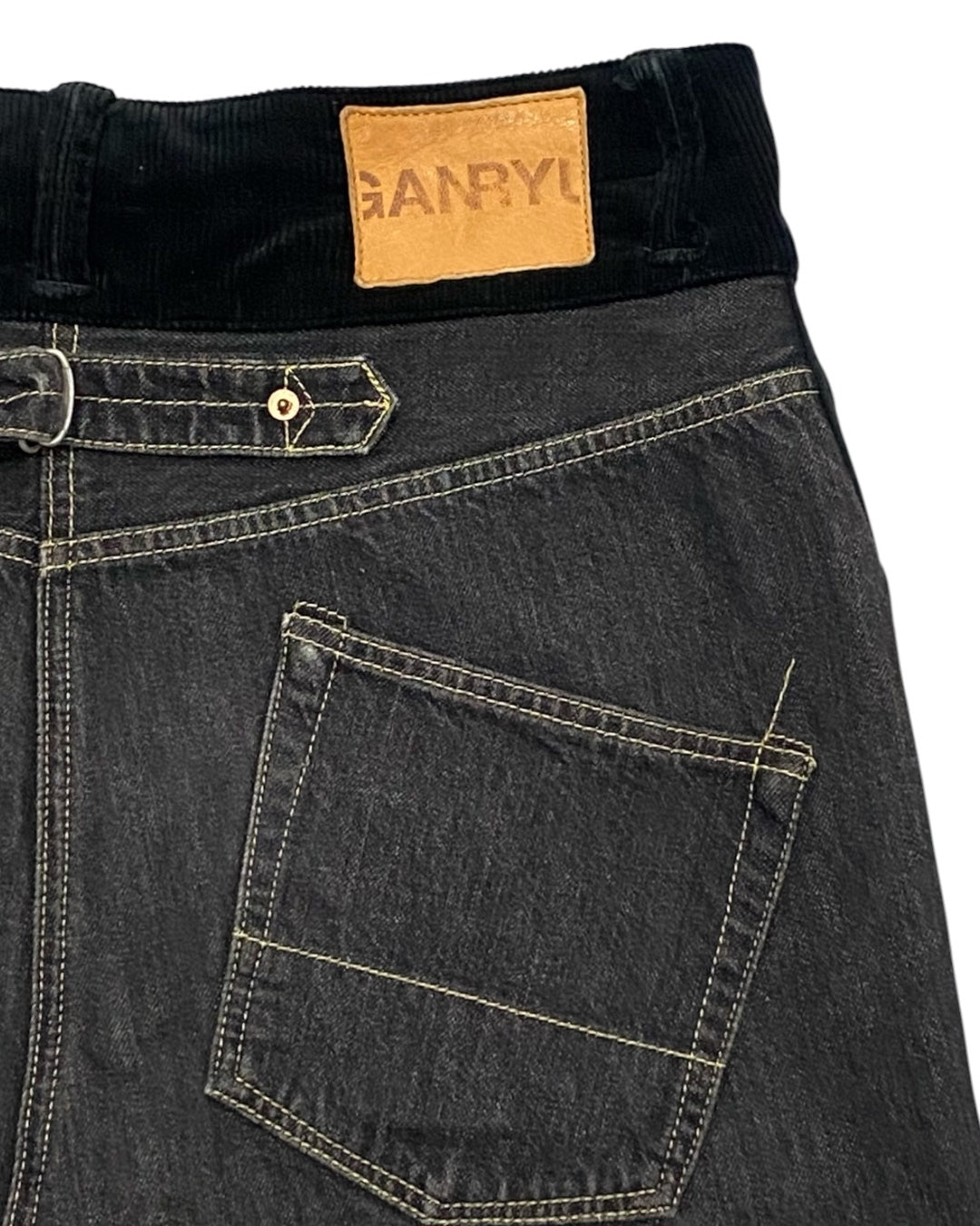 GANRYU Wide Leg Cropped Pants