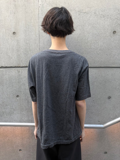 COMOLI SS16 Open-End Cotton Pocket T-Shirt Black Size M