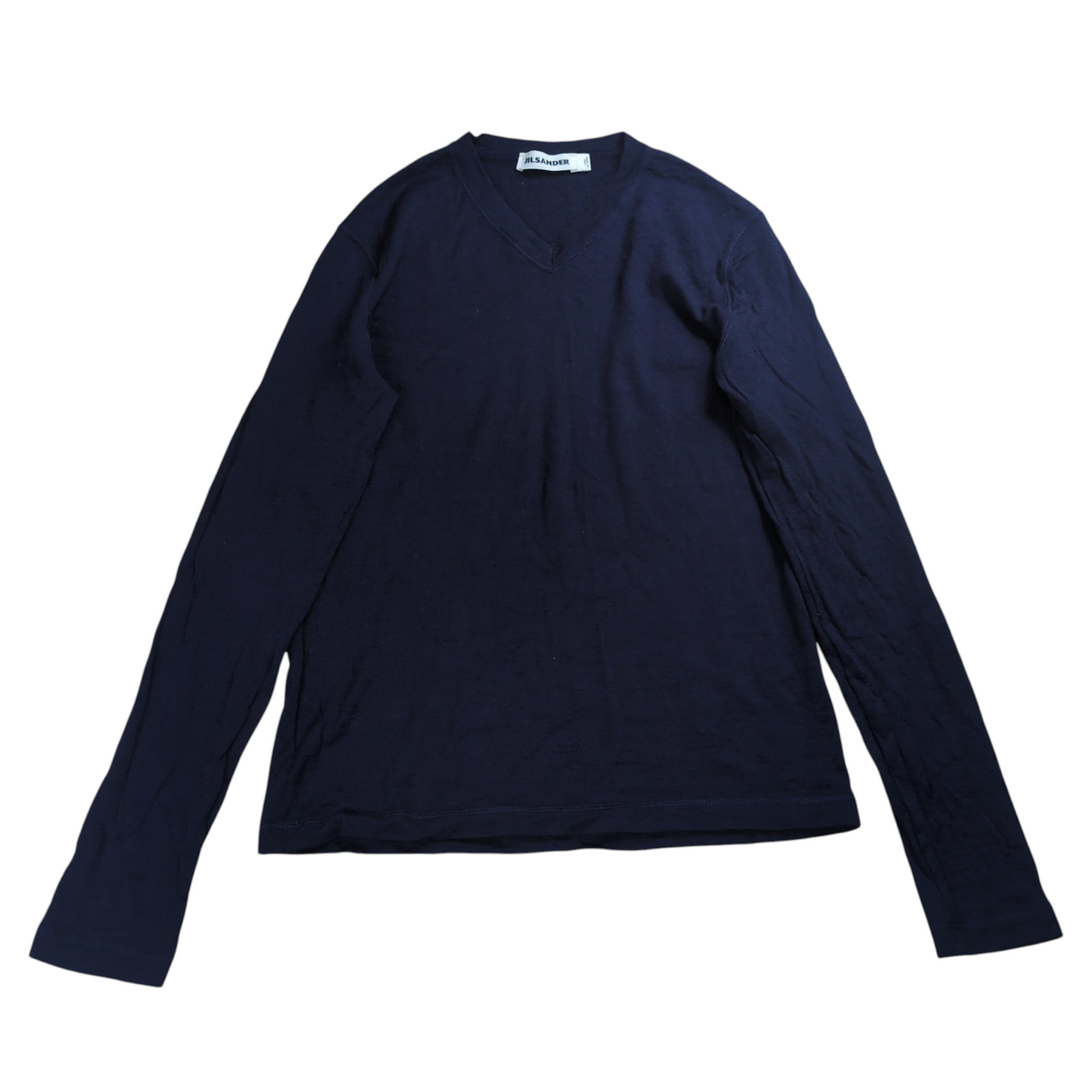 Jil Sander Virgin Wool V Neck Sweater