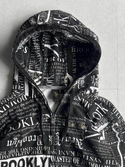 Karl Kani Black Zip Hoodie Size L