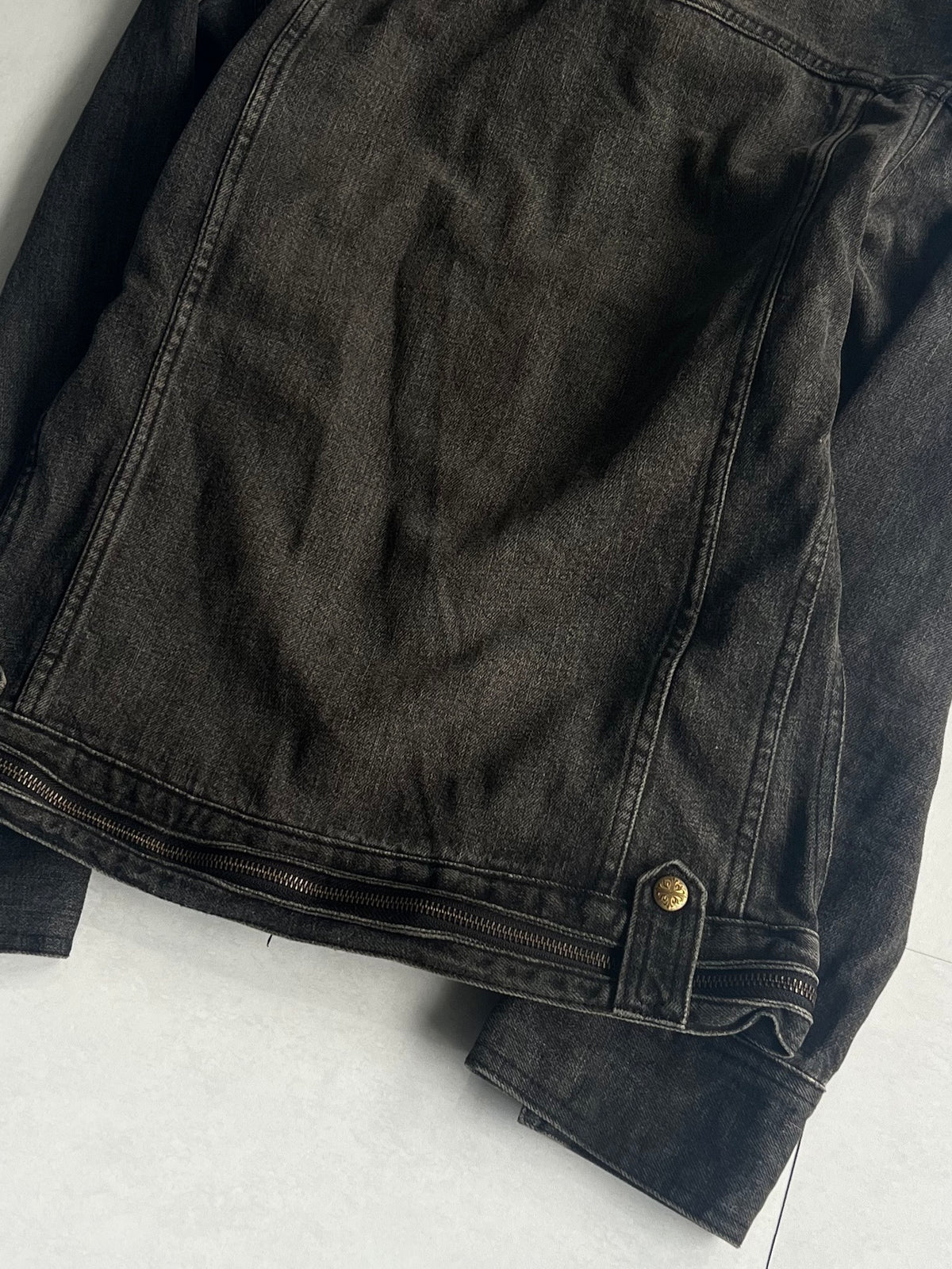Spinash Zip Gimmick Denim Jacket Size M