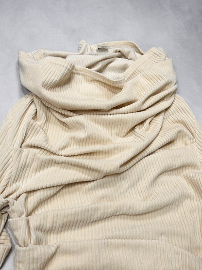 Jean Paul GAULTIER FEMME 1990s High Neck Knit Beige Size XS