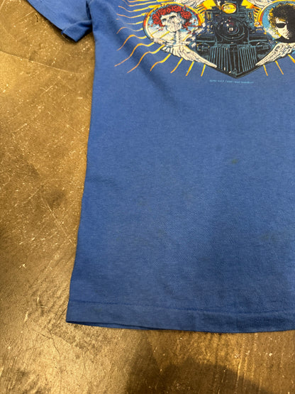 dylan Bob Dylan & Grateful Dead T-Shirt Blue Size S