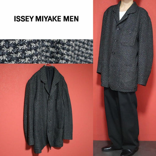 ISSEY MIYAKE MEN 98AW Cashmere Tailored Jacket Size XXL