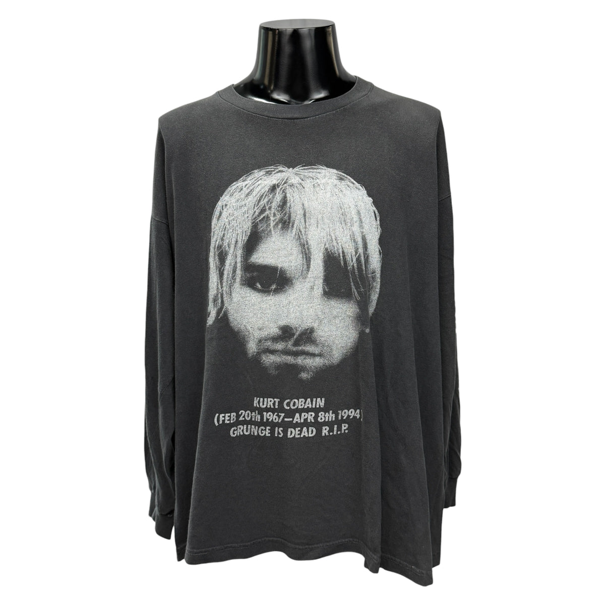 NIRVANA "Kurt Cobain Memorial" Euro Long Sleeve T-Shirt