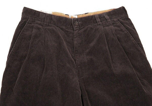 Papas Cotton Corduroy Pants Brown Size 46S