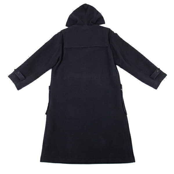 Papas Embroidered Logo Wool Duffel Coat Navy Size M
