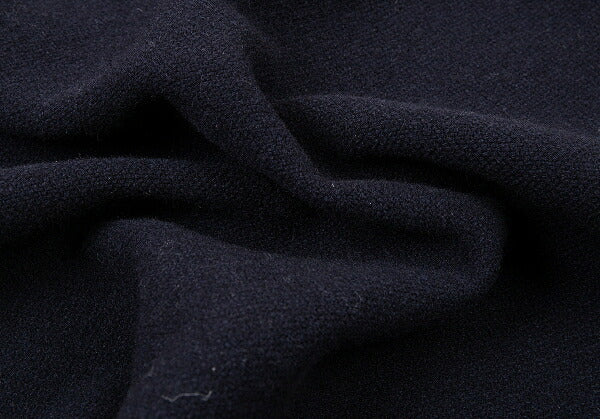 Papas Embroidered Logo Wool Duffel Coat Navy Size M