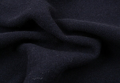 Papas Embroidered Logo Wool Duffel Coat Navy Size M