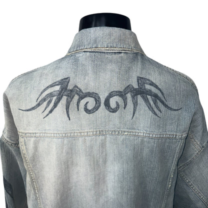 Balenciaga 24 Summer Tattoo Denim Jacket Size L