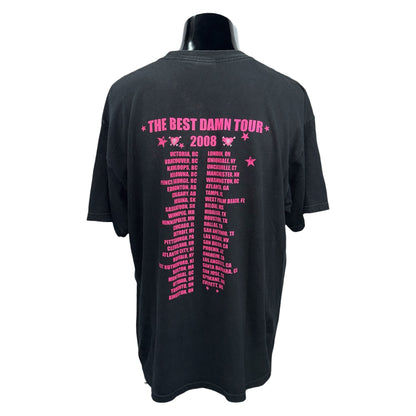 AVRIL LAVIGNE 00s "BEST DAMN TOUR" Photo T-Shirt Size XL