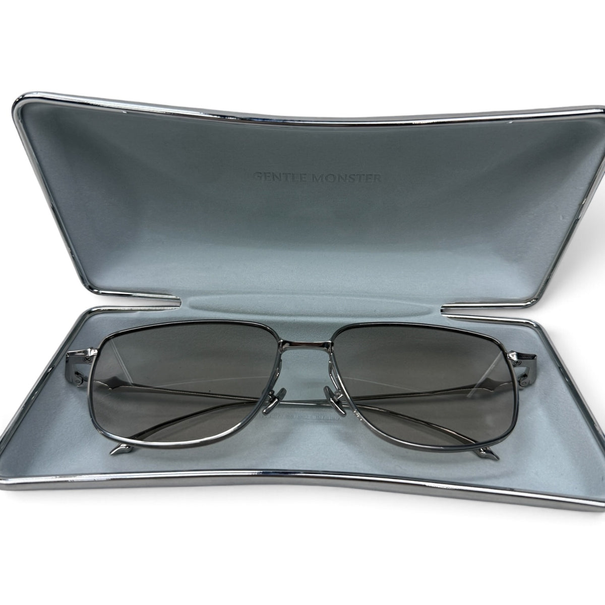GENTLE MONSTER Academya 02 Metal Frame Square Sunglasses