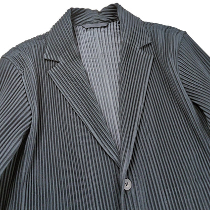 HOMME PLISSE ISSEY MIYAKE Pleated Tailored Jacket Size 2