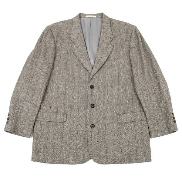 Papas ARLING Wool Stripe Herringbone Jacket Gray Size M