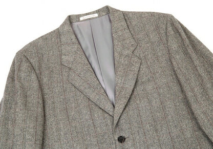 Papas ARLING Wool Stripe Herringbone Jacket Gray Size M