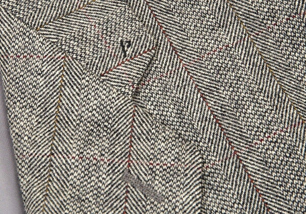Papas ARLING Wool Stripe Herringbone Jacket Gray Size M