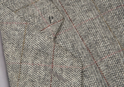 Papas ARLING Wool Stripe Herringbone Jacket Gray Size M