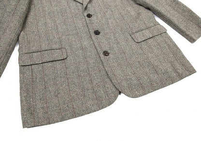 Papas ARLING Wool Stripe Herringbone Jacket Gray Size M