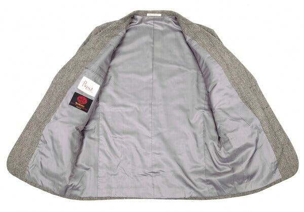Papas ARLING Wool Stripe Herringbone Jacket Gray Size M