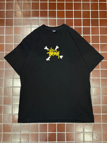 Stussy Vintage crossbones graphic tee, 00s era, XL size Black Size XL