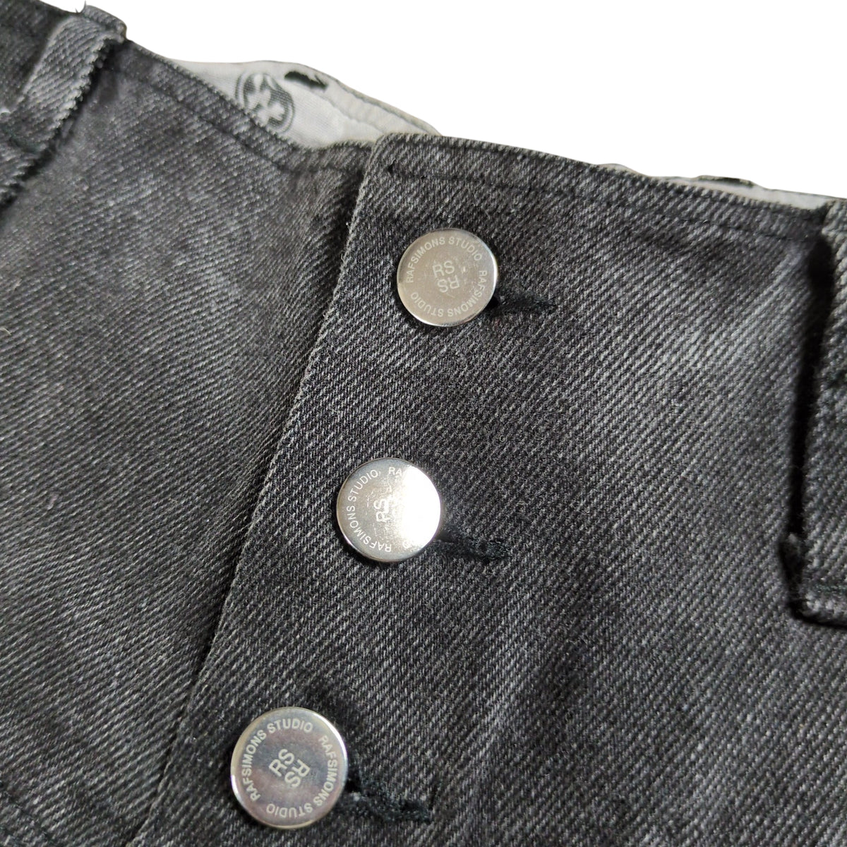 Vintage RAF SIMONS REDUX 04AW Super Wide Denim Black Size Ⅰ