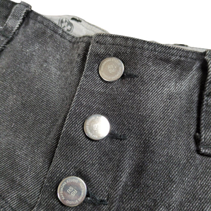 Vintage RAF SIMONS REDUX 04AW Super Wide Denim Black Size Ⅰ