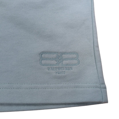 BALENCIAGA BB Logo Embroidered Cotton Sweat Shorts Size M