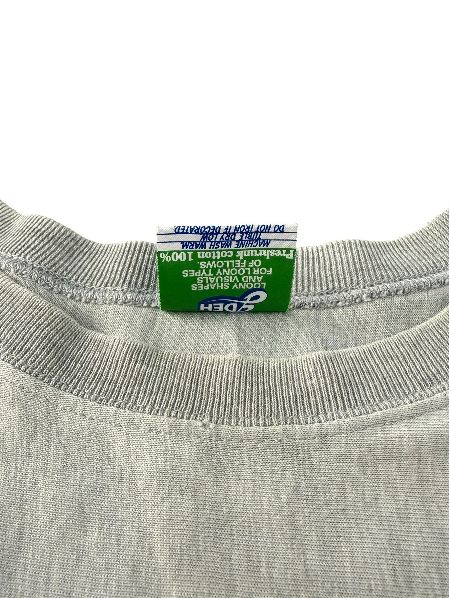 GOODENOUGH 90s Vintage Reverse Weave Style Gray Tee Size XL