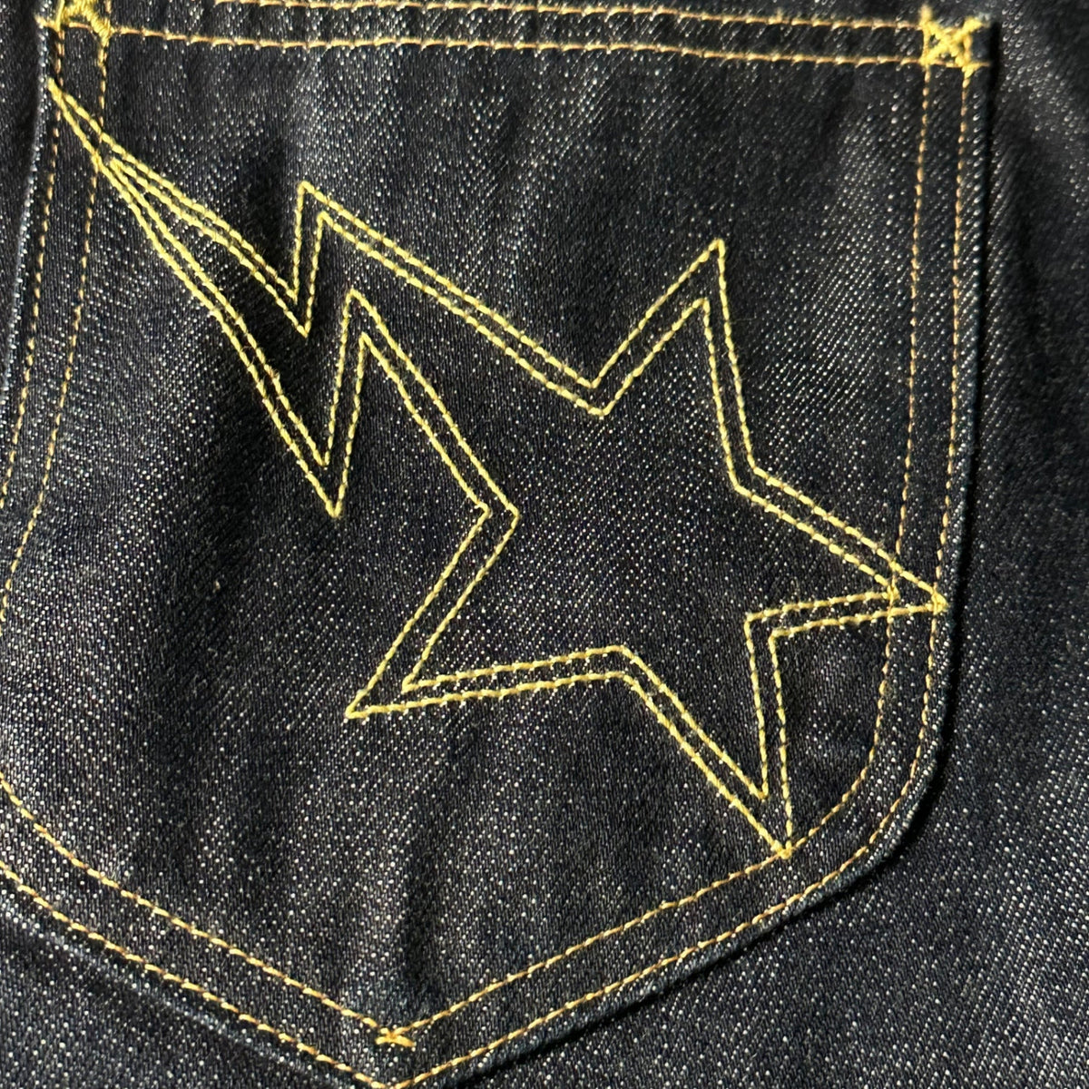 A BATHING APE BAPE STA Stitch Denim Pants Indigo Size M
