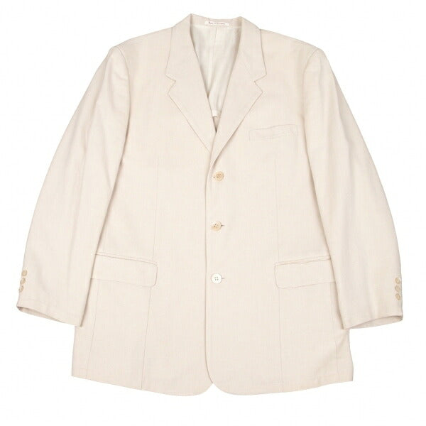 Papas Cotton Bamboo Tailored Blazer White Size M