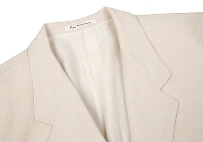 Papas Cotton Bamboo Tailored Blazer White Size M