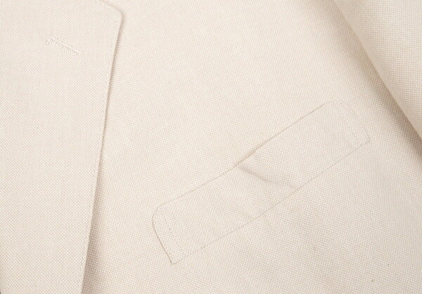 Papas Cotton Bamboo Tailored Blazer White Size M