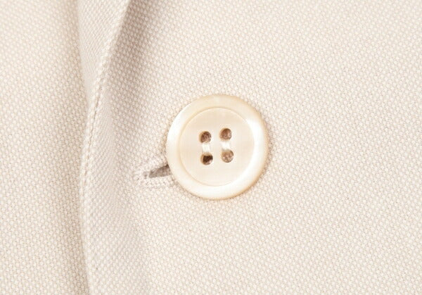 Papas Cotton Bamboo Tailored Blazer White Size M