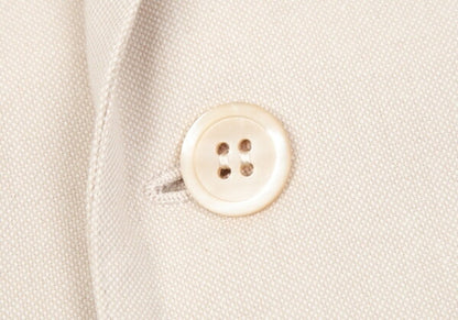 Papas Cotton Bamboo Tailored Blazer White Size M