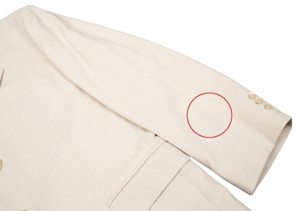 Papas Cotton Bamboo Tailored Blazer White Size M
