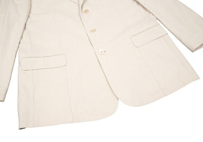 Papas Cotton Bamboo Tailored Blazer White Size M