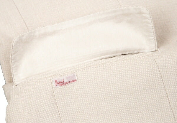 Papas Cotton Bamboo Tailored Blazer White Size M
