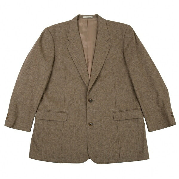 Papas Gouaberu Wool Cashmere Tailored Blazer Mocha Size LA