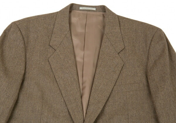 Papas Gouaberu Wool Cashmere Tailored Blazer Mocha Size LA