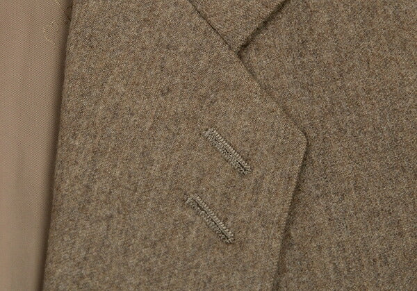 Papas Gouaberu Wool Cashmere Tailored Blazer Mocha Size LA