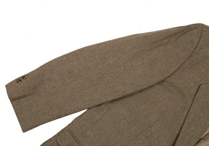 Papas Gouaberu Wool Cashmere Tailored Blazer Mocha Size LA